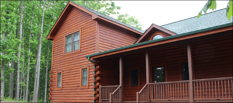 Log Home Staining in Whitakers,  North Carolina